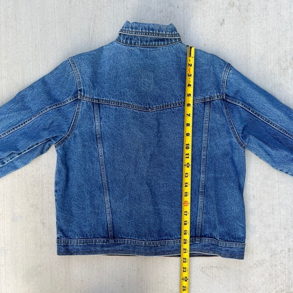 Vintage Bill Blass Jean Jacket Womens XL Blue Denim Deep Indigo 90's - Picture 4 of 6